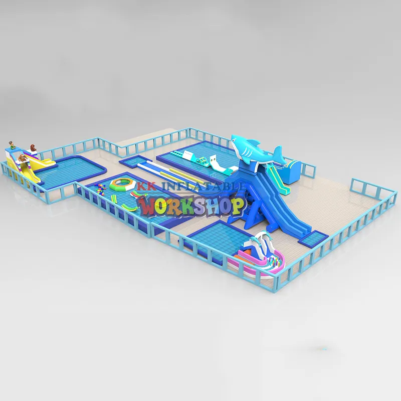 Inflatable Shark Land Water Paradise 2