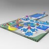 KK INFLATABLE rainbow inflatable water parks factory price for paradise 2