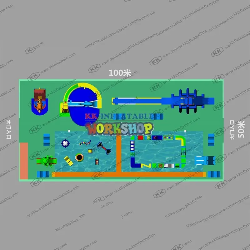 KK INFLATABLE hot selling inflatable water parks animal modelling for beach 5
