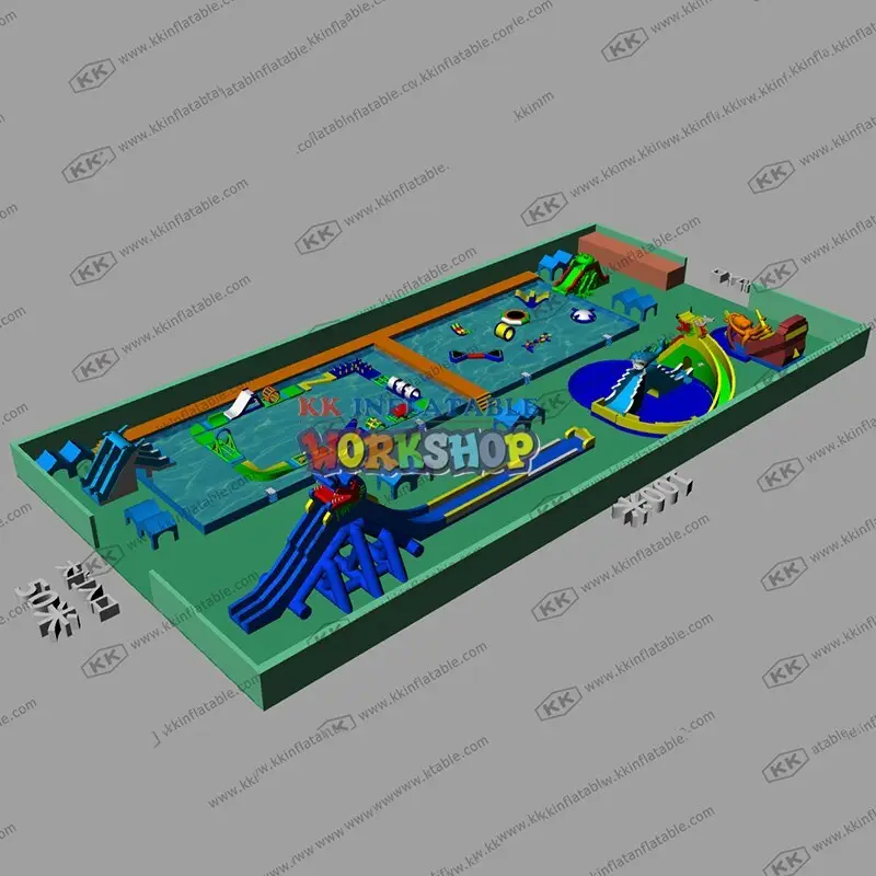 KK INFLATABLE hot selling inflatable water parks animal modelling for beach 2
