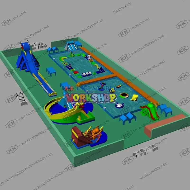 KK INFLATABLE hot selling inflatable water parks animal modelling for beach 3