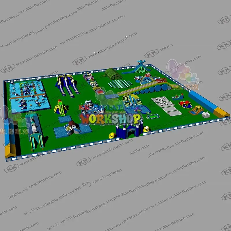 large kids inflatable water park supplier for seaside 6