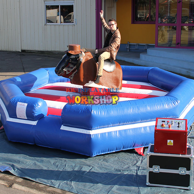 Popular Inflatable Mechanical Bull Ride Simulator Crazy Bullfighting Sports 2