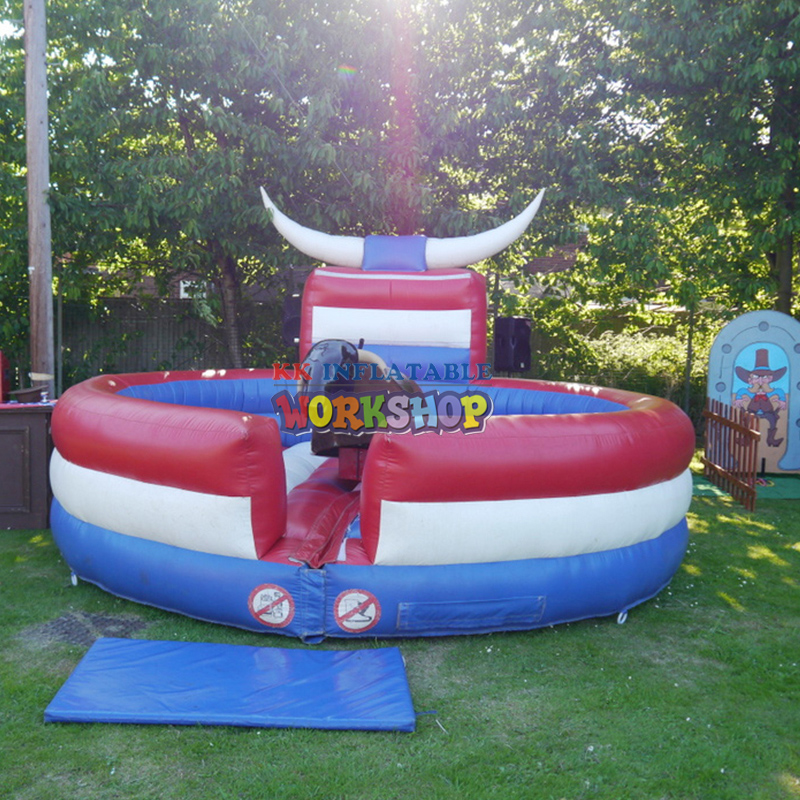 Popular Inflatable Mechanical Bull Ride Simulator Crazy Bullfighting Sports 4
