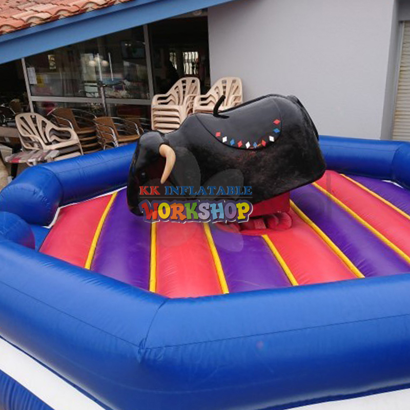 Popular Inflatable Mechanical Bull Ride Simulator Crazy Bullfighting Sports 6