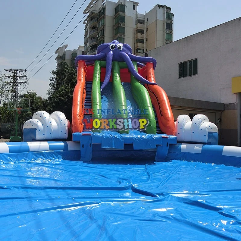 large inflatable theme playground cartoon good quality for seaside 3