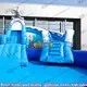 cartoon kids inflatable water park slide pool combination for children KK INFLATABLE 4