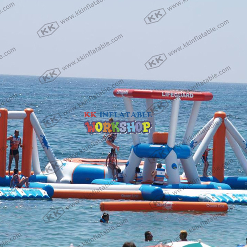 Sea Inflatables Rhodes Beach Island Inflatable Water Park
