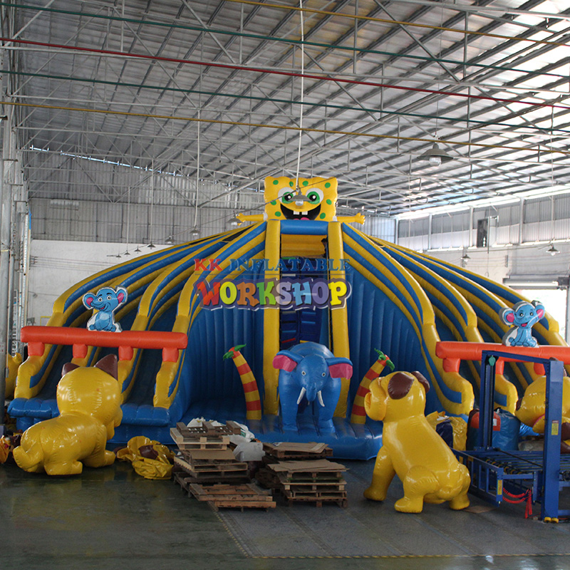 Inflatable Water Park Cartoon Animal Them Multiple Inflatable Water ...