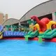 KK INFLATABLE large inflatable water playground slide pool combination for children 4