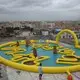 custom inflatable theme playground rainbow supplier for paradise 3