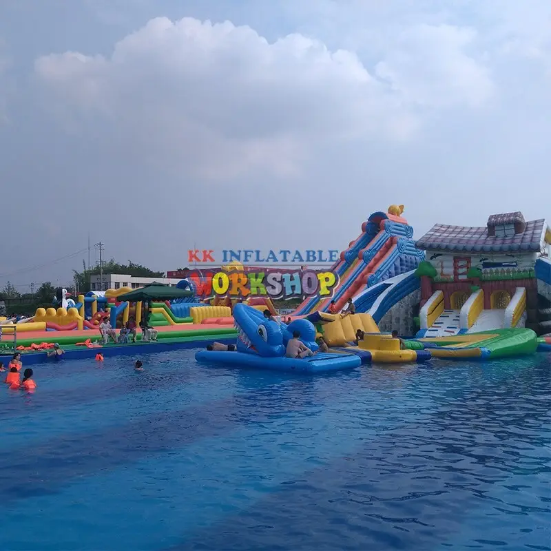 custom inflatable theme playground rainbow supplier for paradise 2