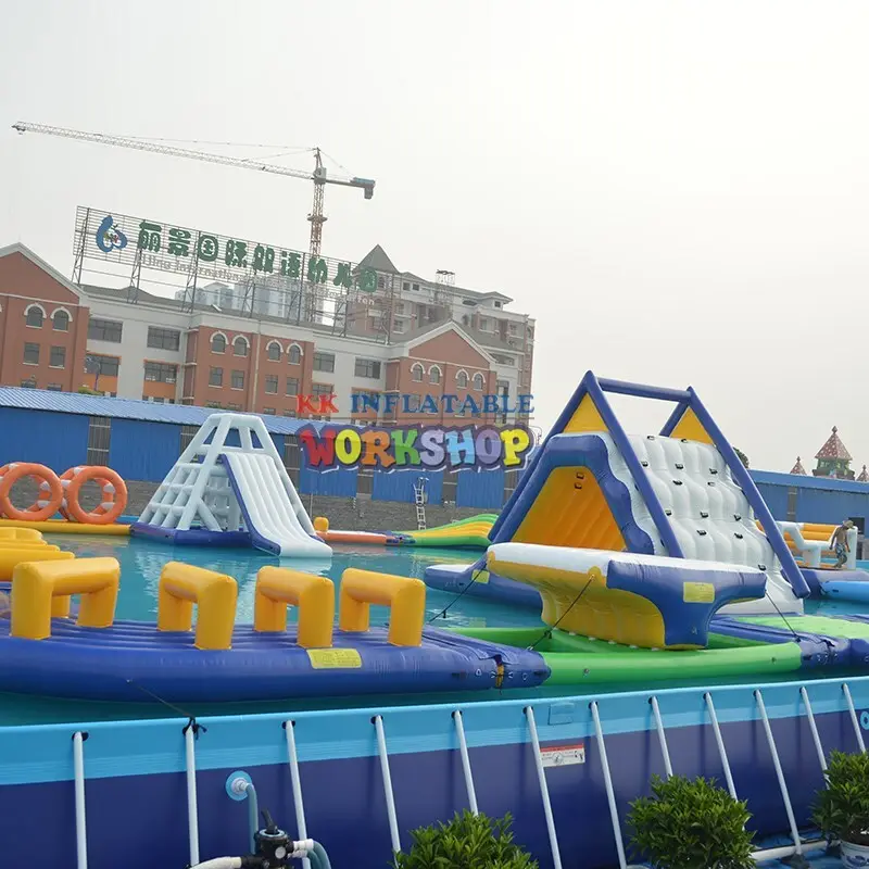 custom inflatable theme playground rainbow supplier for paradise 4