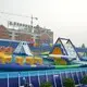 custom inflatable theme playground rainbow supplier for paradise 4
