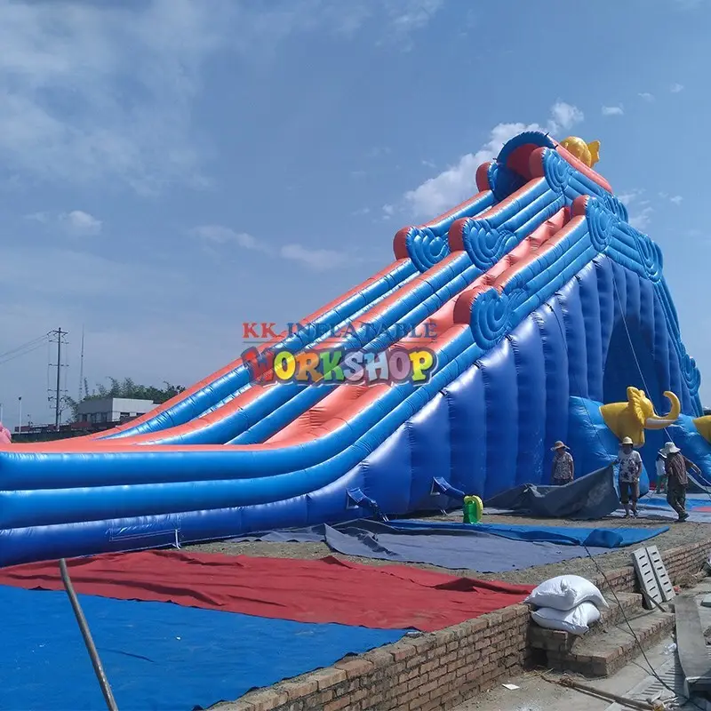 inflatable water playground rainbow for beach KK INFLATABLE 4
