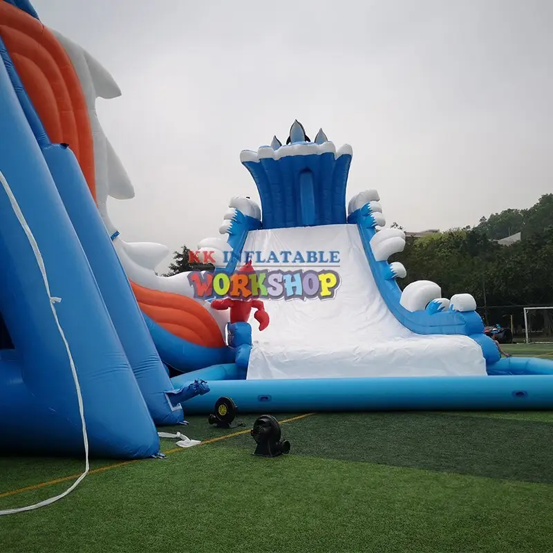 rainbow inflatable water parks factory price for beach KK INFLATABLE 4