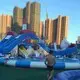 KK INFLATABLE giant blow up water slide buy now for swimming pool 4