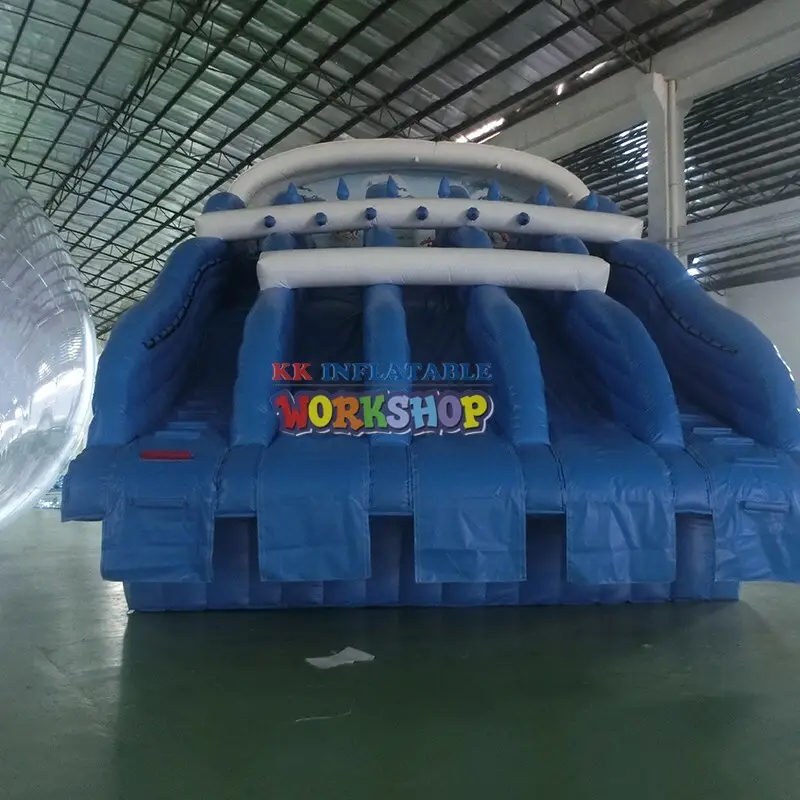 KK INFLATABLE cartoon inflatable water slide OEM for paradise 2