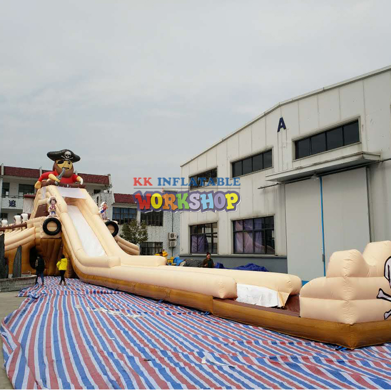 Dive into Profits: Commercial - Grade Inflatable Pool Slide with Palm Trees 8