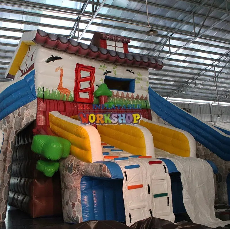 fire truck shape commercial inflatable water slides various styles for exhibition KK INFLATABLE 2