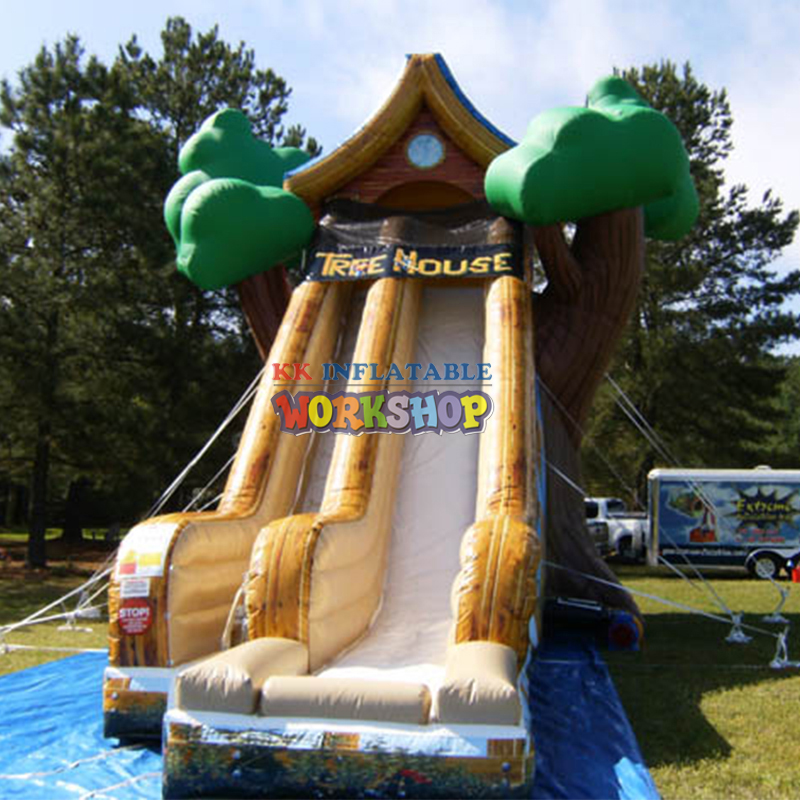 Thrilling Tree House Inspired Inflatable Slide 2