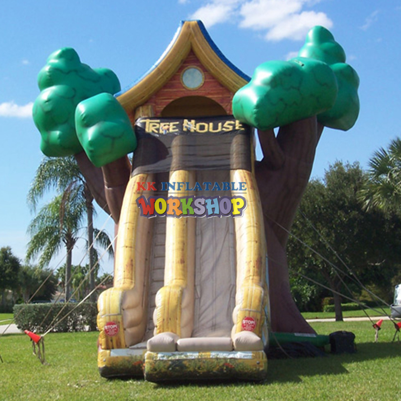 Thrilling Tree House Inspired Inflatable Slide 5