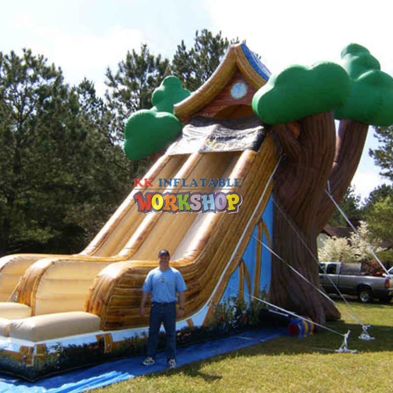 Thrilling Tree House Inspired Inflatable Slide 4