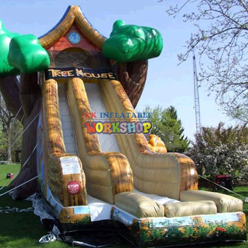Thrilling Tree House Inspired Inflatable Slide 1