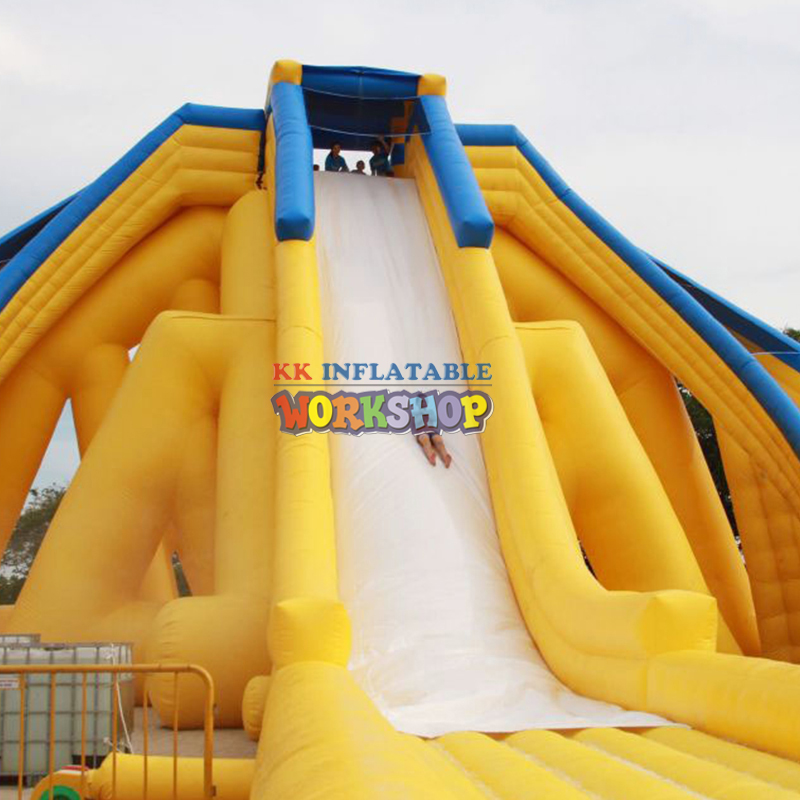 Adult - Oriented 12M Tall Inflatable Water Slide with Extended Slideway 4