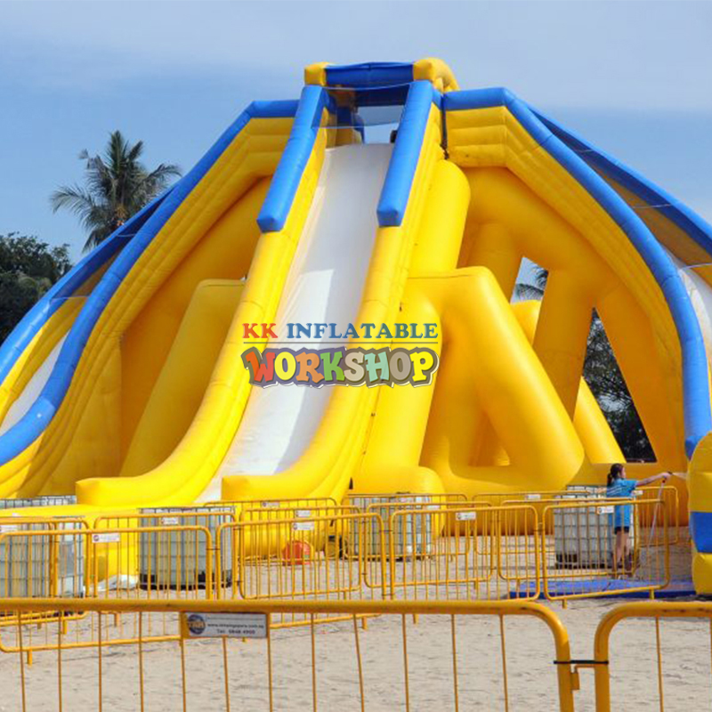 Adult - Oriented 12M Tall Inflatable Water Slide with Extended Slideway 6