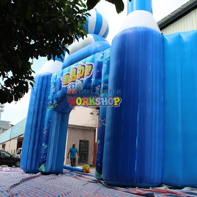 creative design inflatable water playground supplier for beach KK INFLATABLE 3
