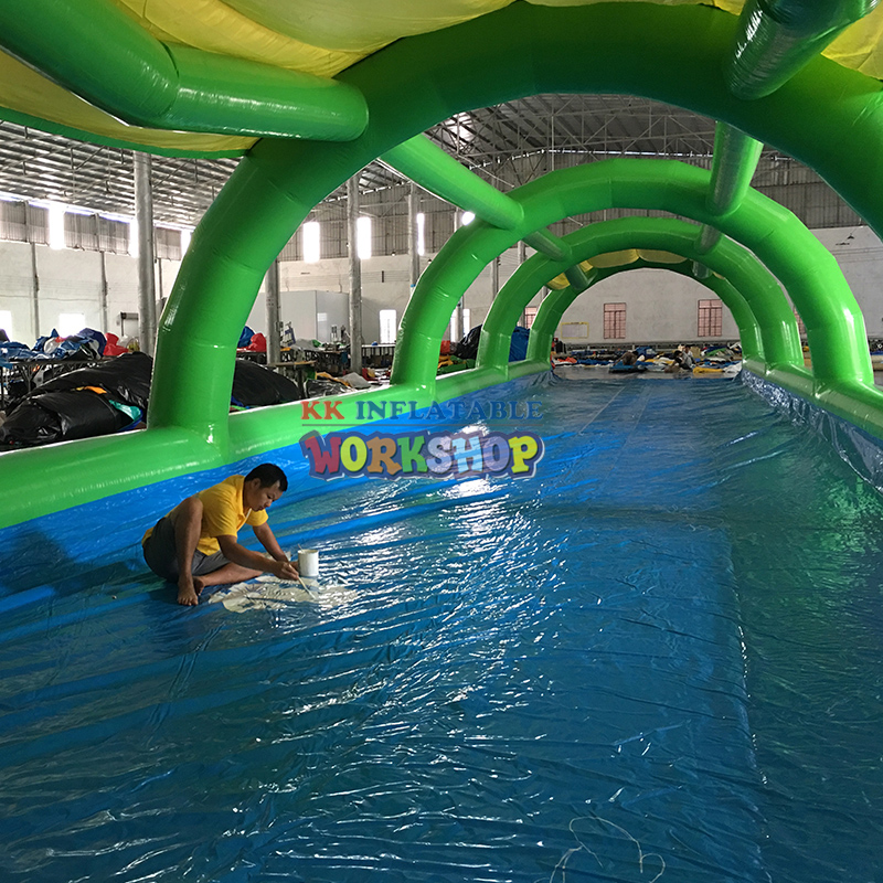 Factory portable single lane Slip n Slide inflatable water slides 2