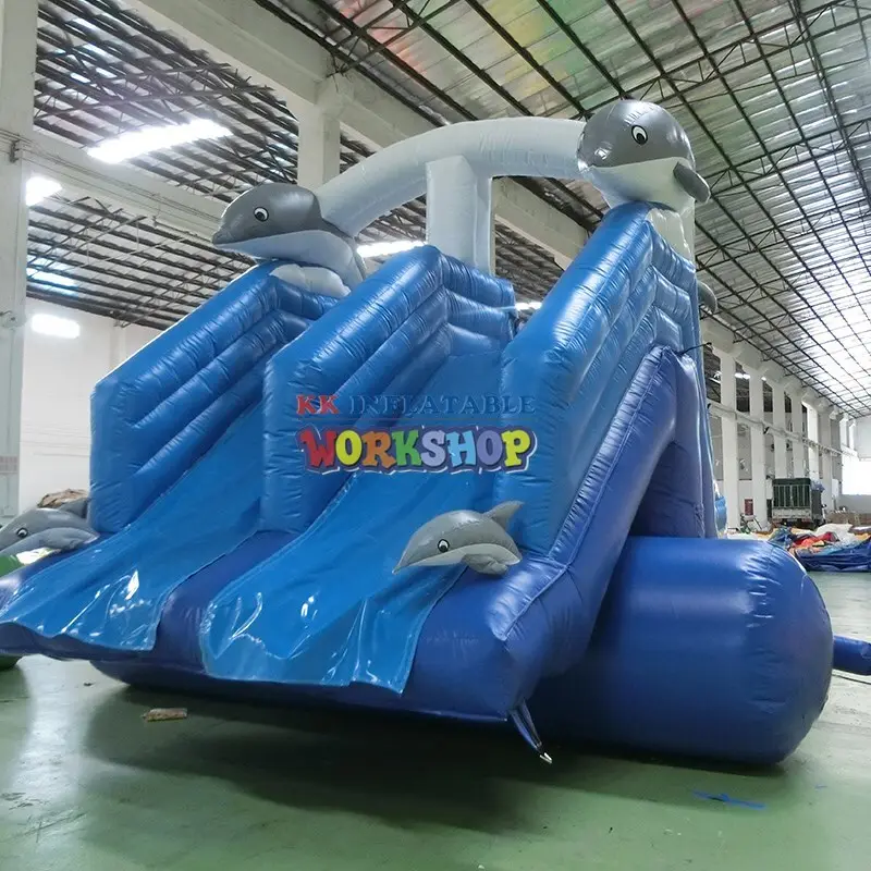 blow up water slide giant for swimming pool KK INFLATABLE 4