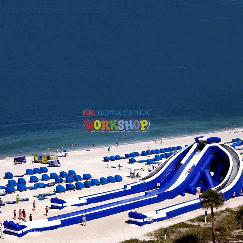 KK INFLATABLE slide pool combination inflatable water playground good quality for beach 2