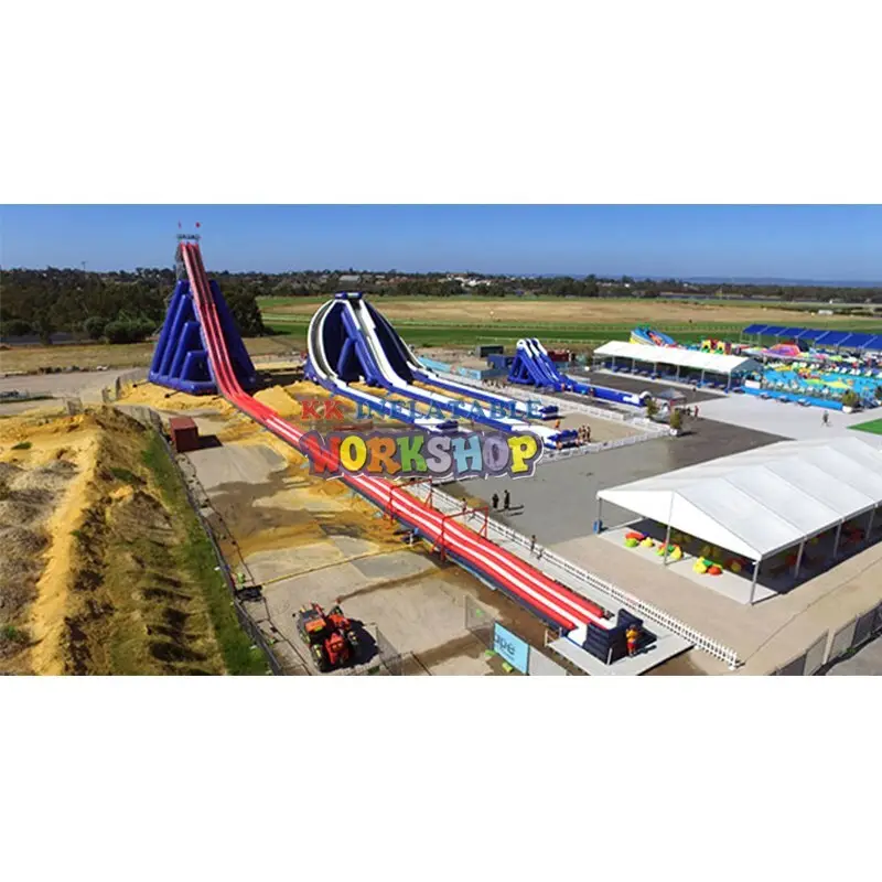KK INFLATABLE slide pool combination inflatable water playground good quality for beach 3