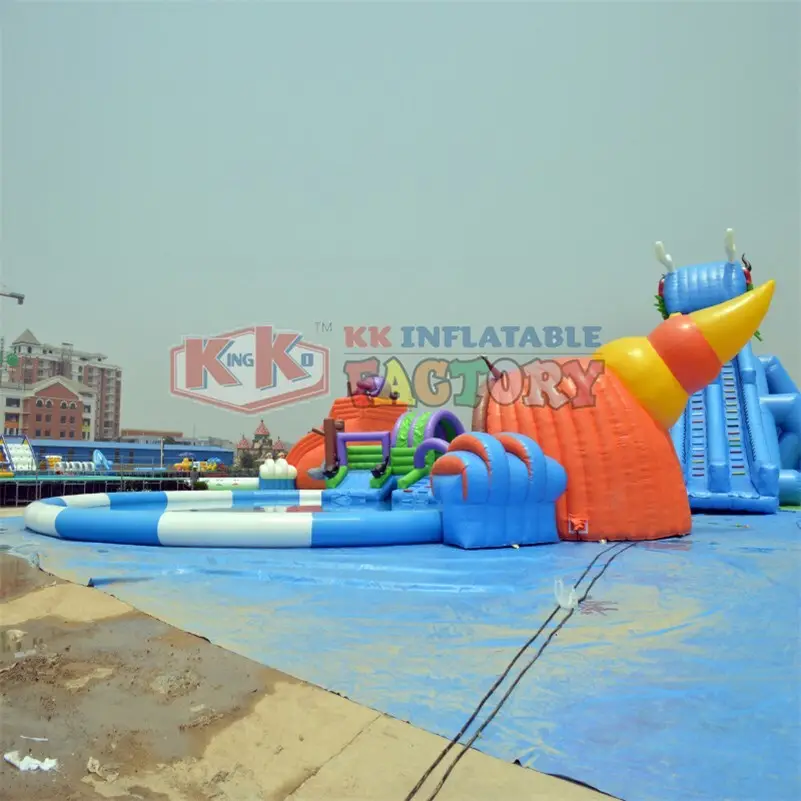 large inflatable water parks factory price for seaside 4