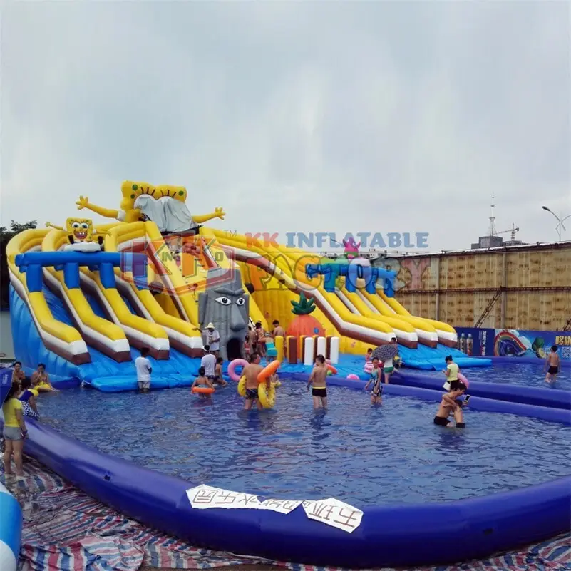 large inflatable water parks factory price for seaside 3