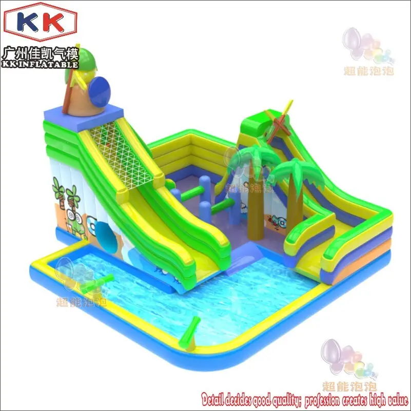 KK INFLATABLE portable blow up water slide buy now for swimming pool 2