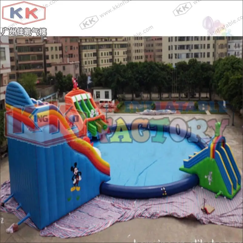 KK INFLATABLE portable blow up water slide buy now for swimming pool 3