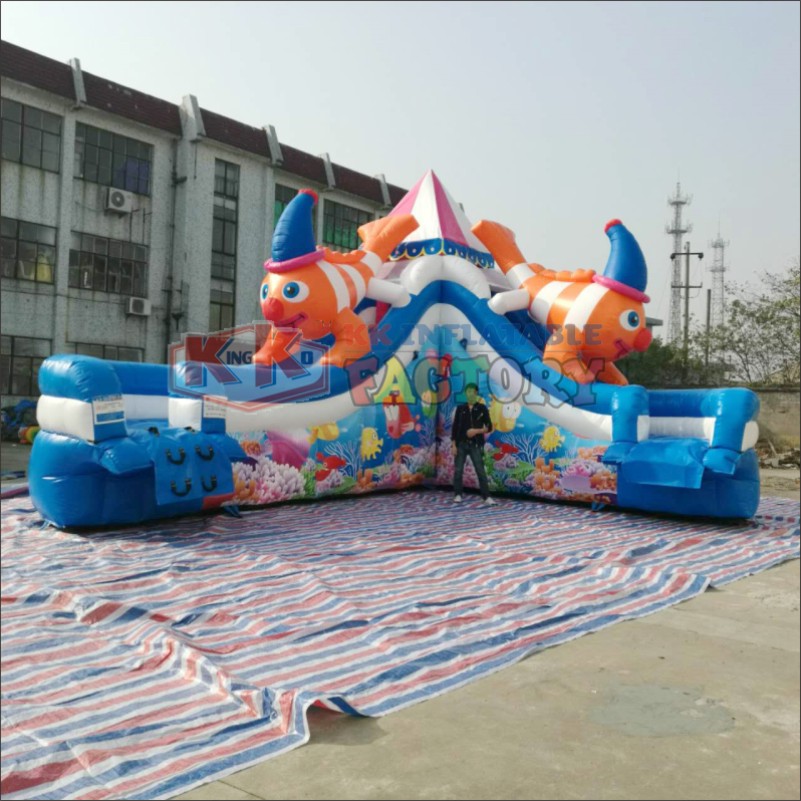 dinosaur inflatable water parks factory price for paradise 3