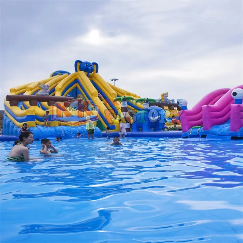 KK INFLATABLE cartoon inflatable theme playground manufacturer for paradise 3