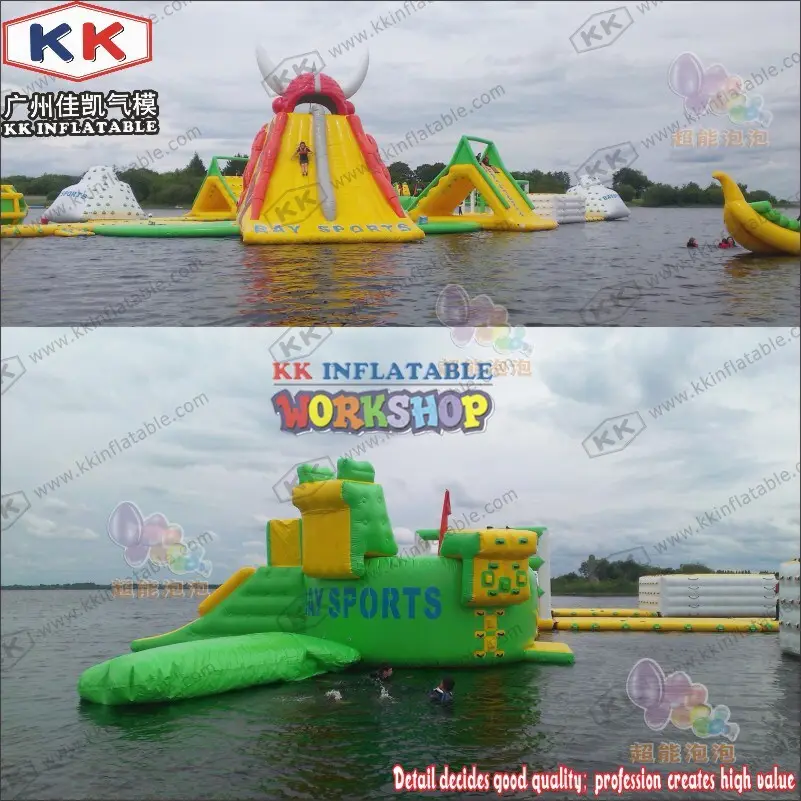 large inflatable water playground dinosaur manufacturer for beach 2