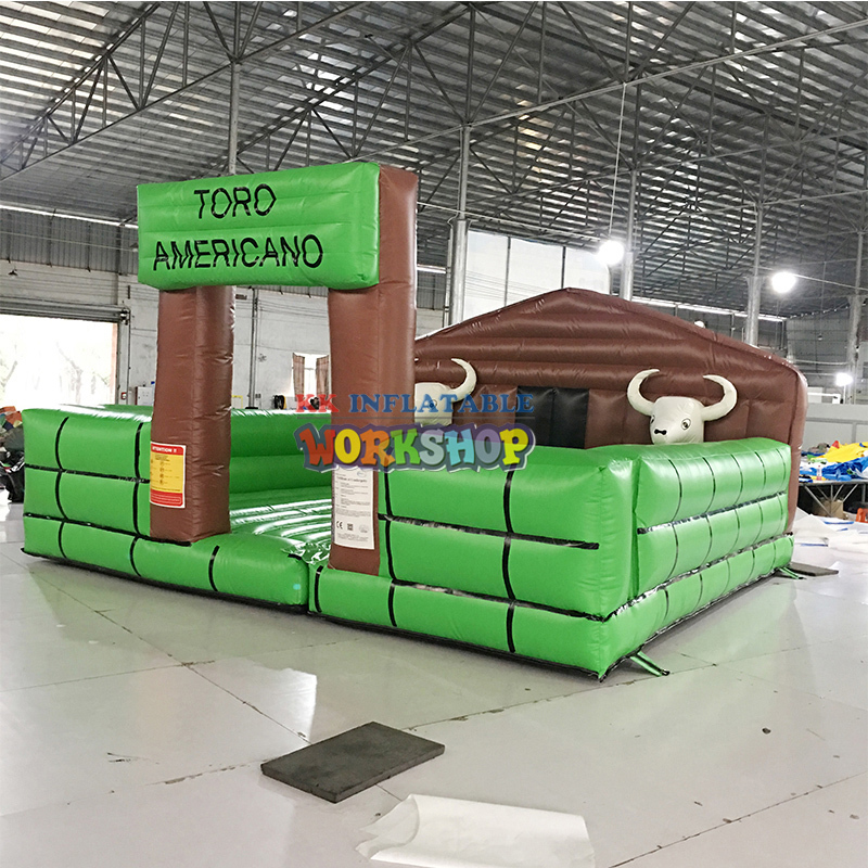 Factory Price customized Inflatable Mechanical Electric Bull Racing Inflatable Bull Riding Machine 4