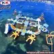 blue kids inflatable water park pvc for children KK INFLATABLE 2
