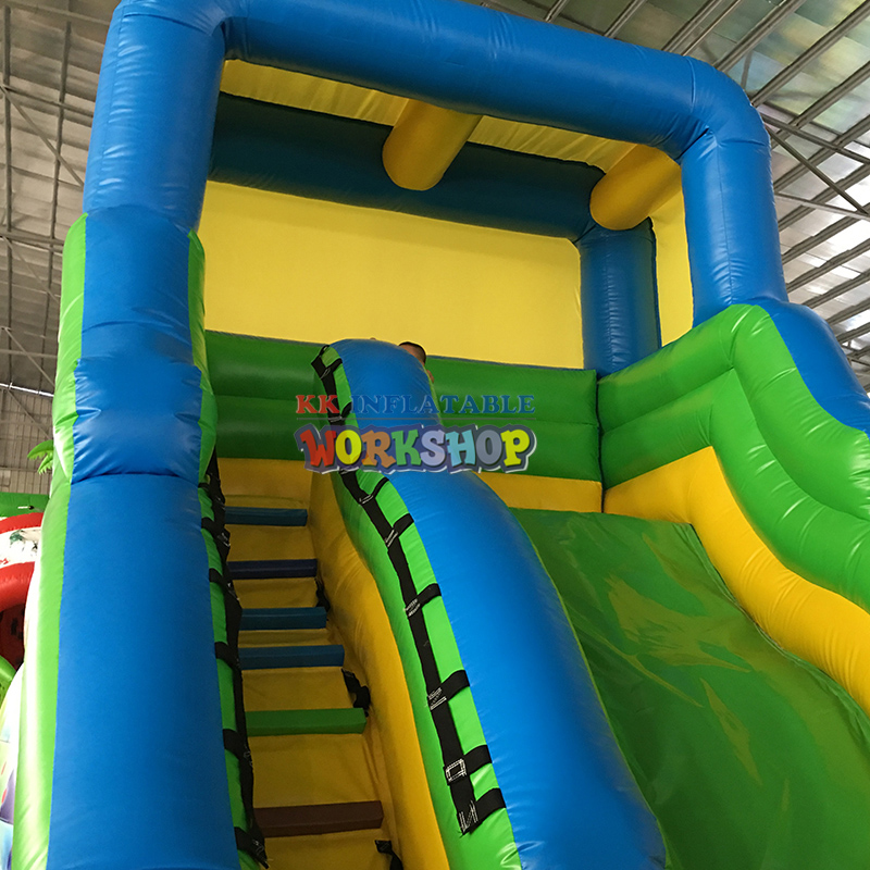 Tobogán seco inflable para niños comerciales de PVC, tobogán inflable de dibujos animados de Minions de Anime 7