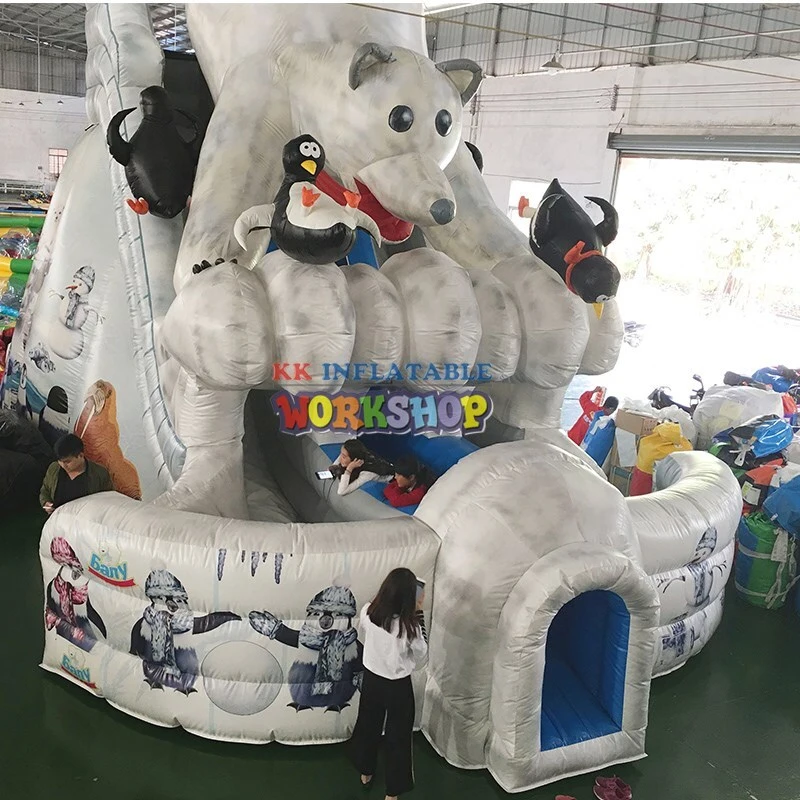 heavy duty big water slides slide pool colorful for paradise 4