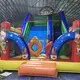 KK INFLATABLE funny bouncy castle obstacle course cartoon for racing game 3