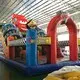 pirate ship kids bounce house colorful for amusement park KK INFLATABLE 2