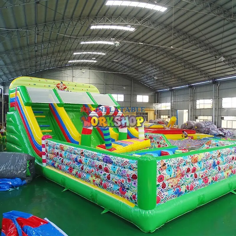 trampoline party jumpers pvc for amusement park KK INFLATABLE 3