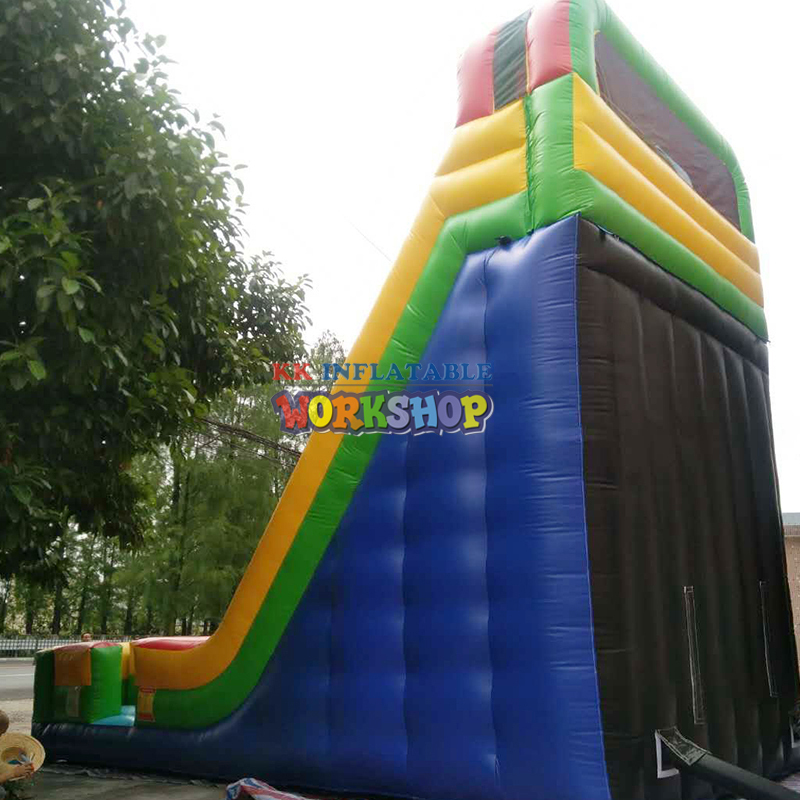 Cavalier gonflable avec toboggan gonflable, château sautant, toboggan arc-en-ciel gonflable pour enfants et adultes 4
